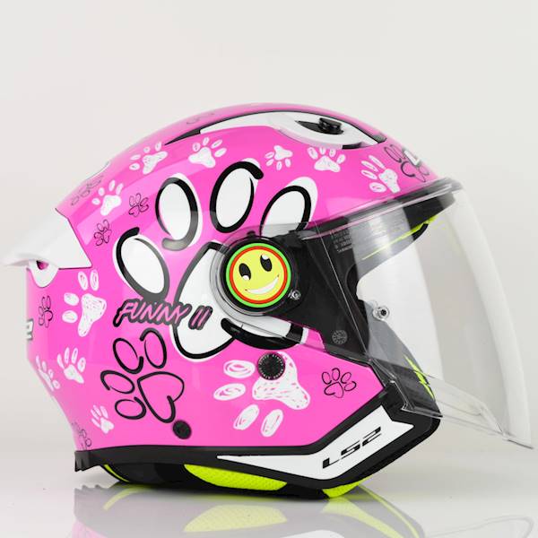 Kask LS2 OF622 Funny II Paws Pink S