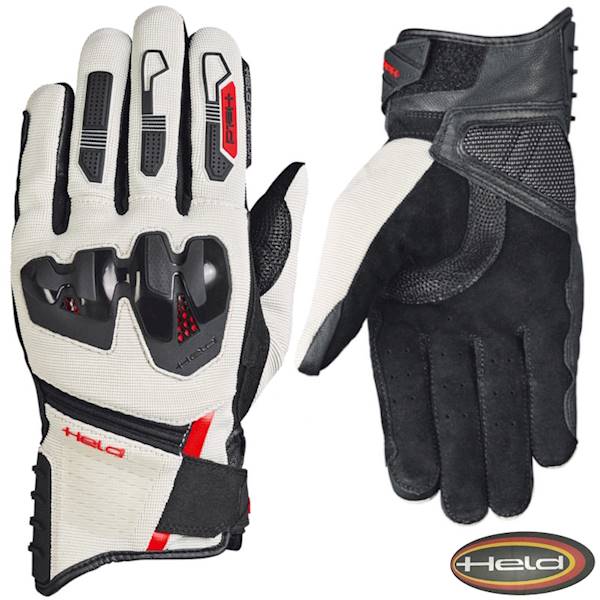 Held rękawice skórzane Sambia 2 Black/Grey/Red 11