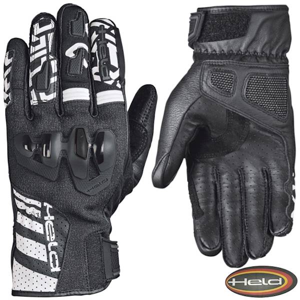 Held rękawice skórzane Sepang Black/White 9