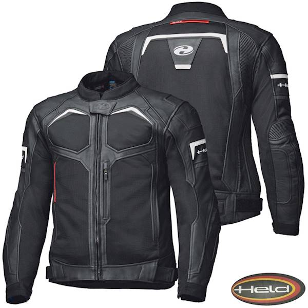 Held kurtka skórzana Torver Top Air Black/Whit XXL