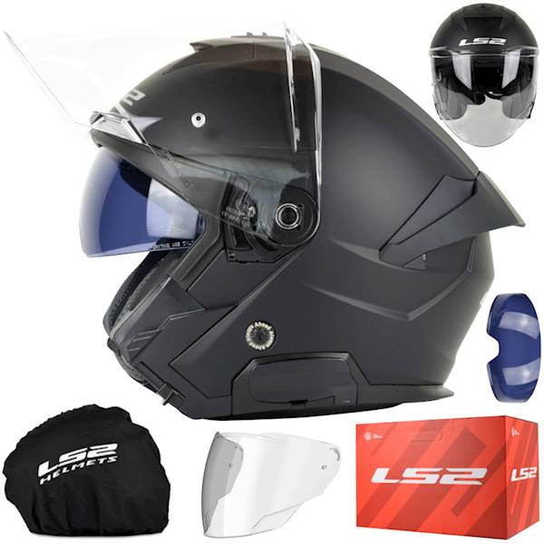 Kask LS2 OF618 Verso II Solid Matt Black XXL