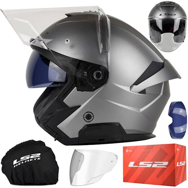 Kask LS2 OF618 Verso II Solid Matt Titanium XS