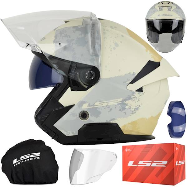 Kask LS2 OF618 Verso II Aqua Ivory M
