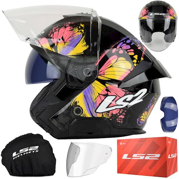 Kask LS2 OF618 Verso II Wingz Black Yellow XXL