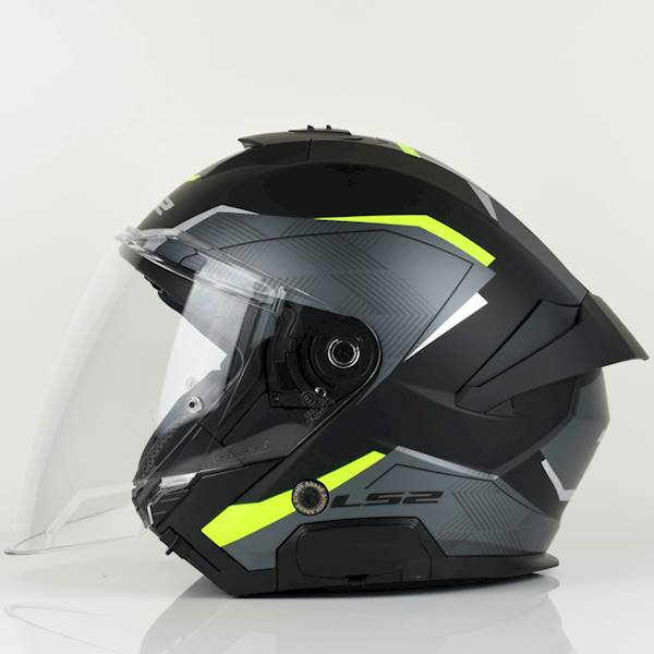 Kask LS2 OF618 Verso II Air Black H-Vis Yellow XS