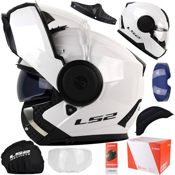 Kask LS2 FF902 Scope II Solid White S + Pin