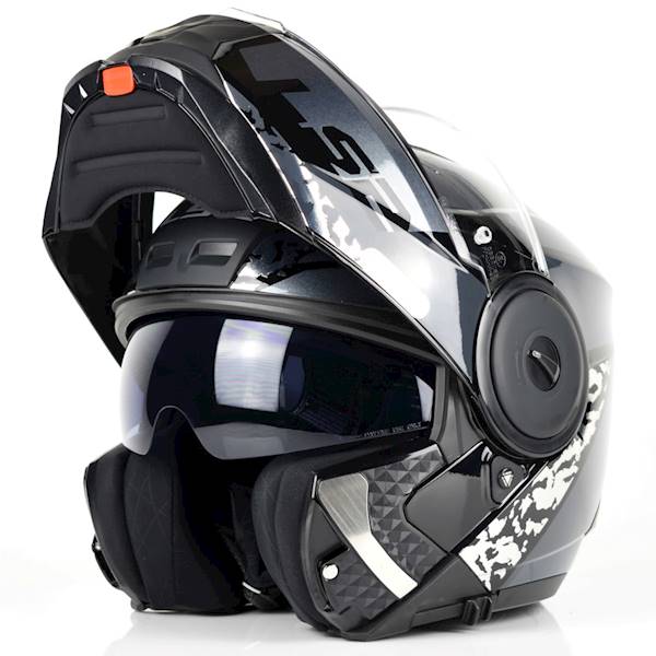 Kask LS2 FF902 Scope II Oxyd Black Titan 3XL + Pin