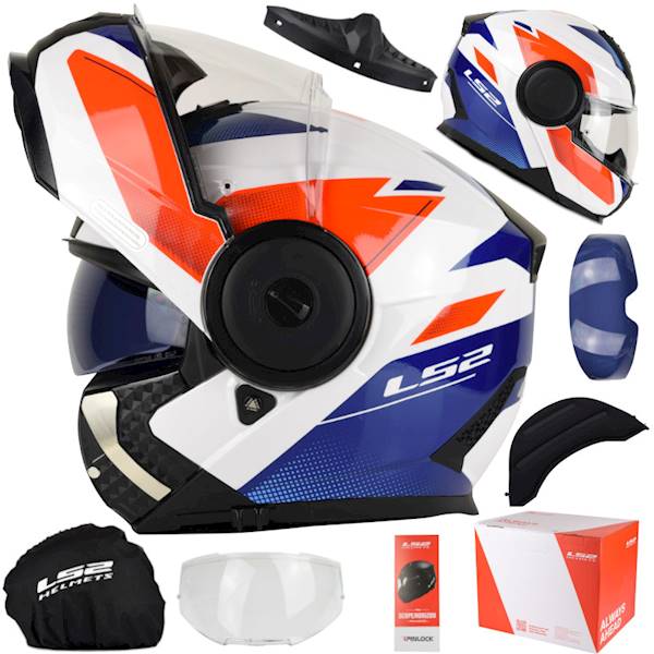 Kask LS2 FF902 Scope II Duria Wh.B.Red XS + Pin
