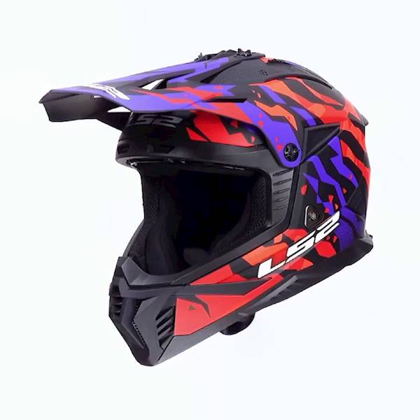 Kask LS2 MX708 Fast II Grotesk Purple Orange M