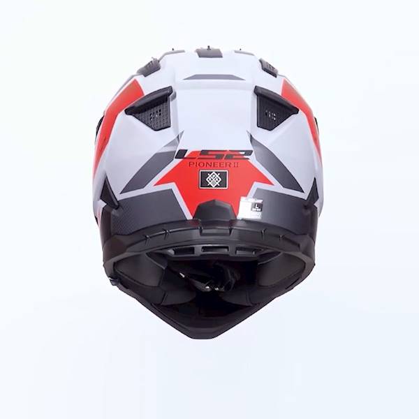 Kask LS2 MX702 Pioneer II Block Grey Red XL