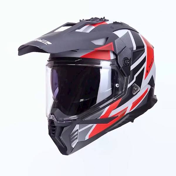 Kask LS2 MX702 Pioneer II Block Grey Red L