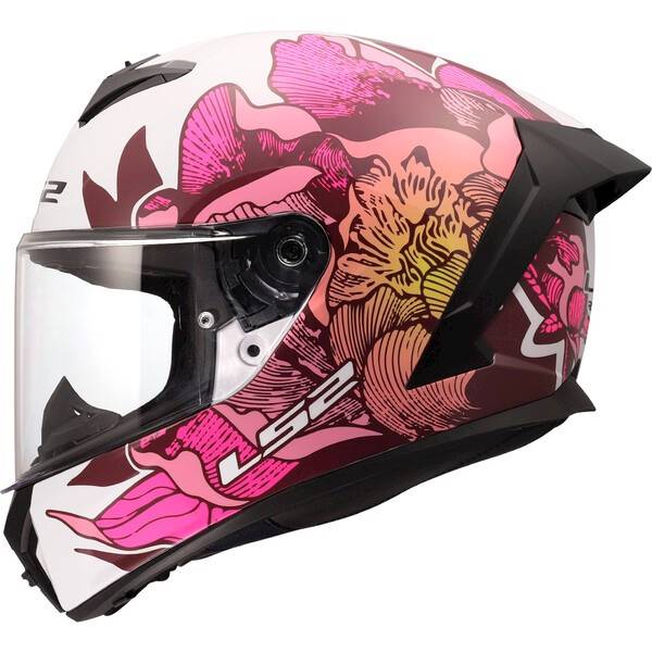 Kask LS2 FF820 Rapid III Poppies II White Pink L