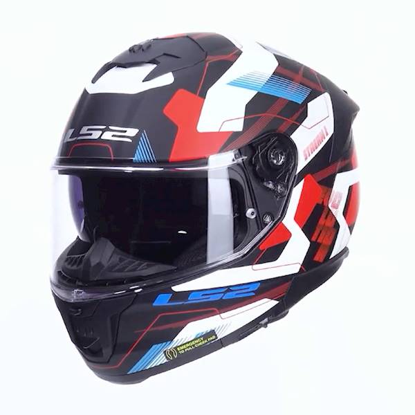 Kask LS2 FF808 Stream II Mika White Blue Red M