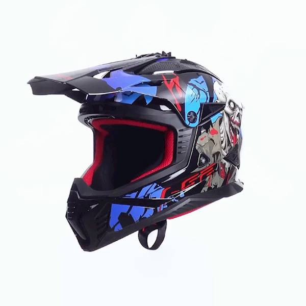 Kask LS2 MX708 Fast II Zombie II Bl. Red Blue L