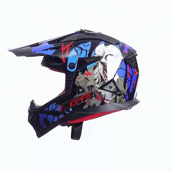 Kask LS2 MX708 Fast II Zombie II Bl. Red Blue M