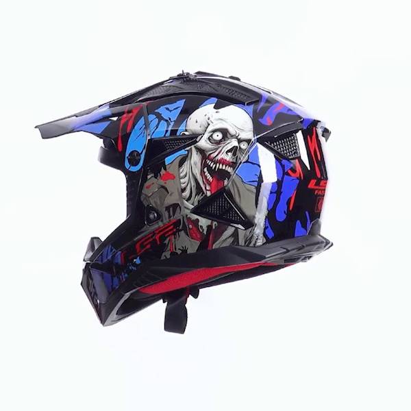 Kask LS2 MX708 Fast II Zombie II Bl. Red Blue M
