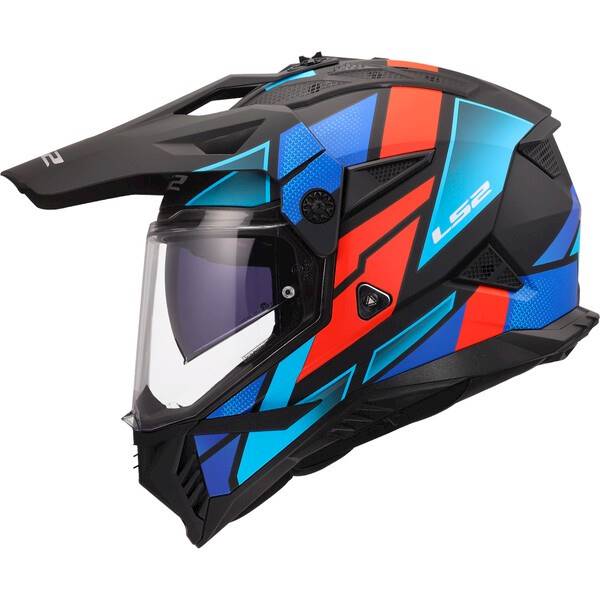 Kask LS2 MX702 Pioneer II Block Black Red Blue XXL