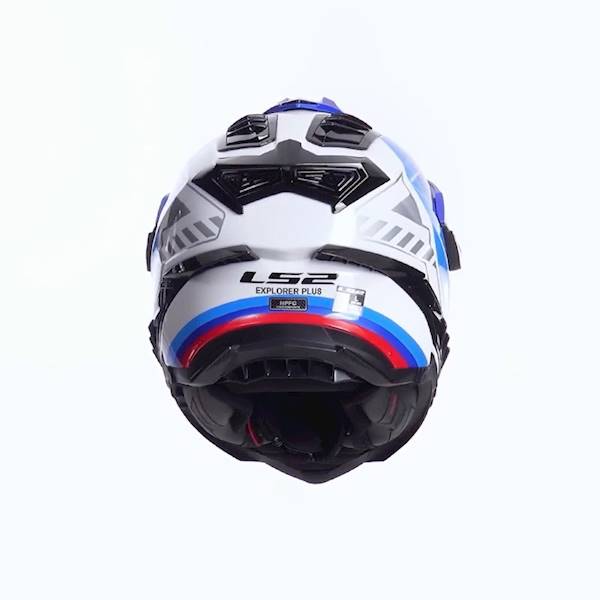 Kask LS2 MX701 Explorer Hexa White Blue Red L