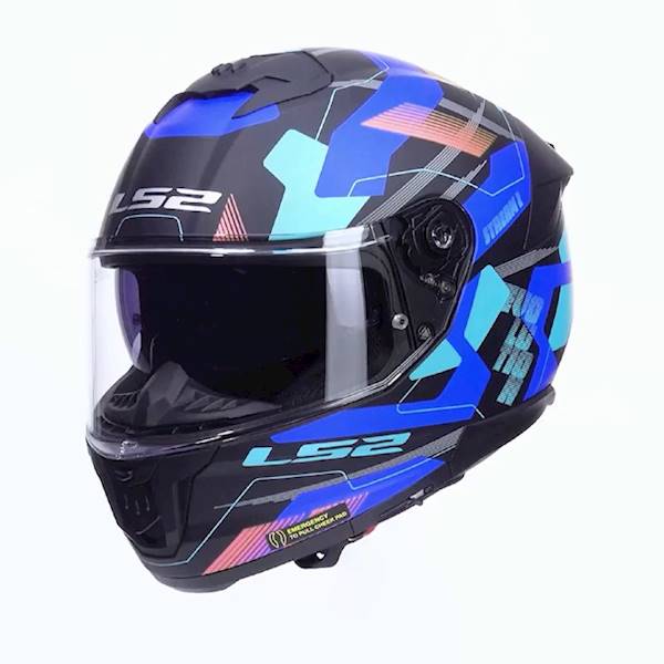 Kask LS2 FF808 Stream II Mika Black Blue M