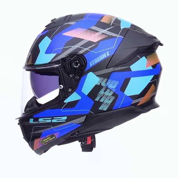 Kask LS2 FF808 Stream II Mika Black Blue XS