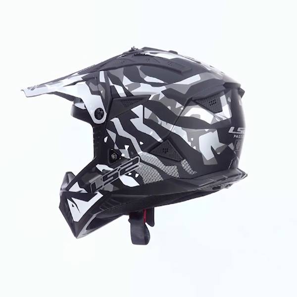 Kask LS2 MX708 Fast II Grotesk Black Grey XL
