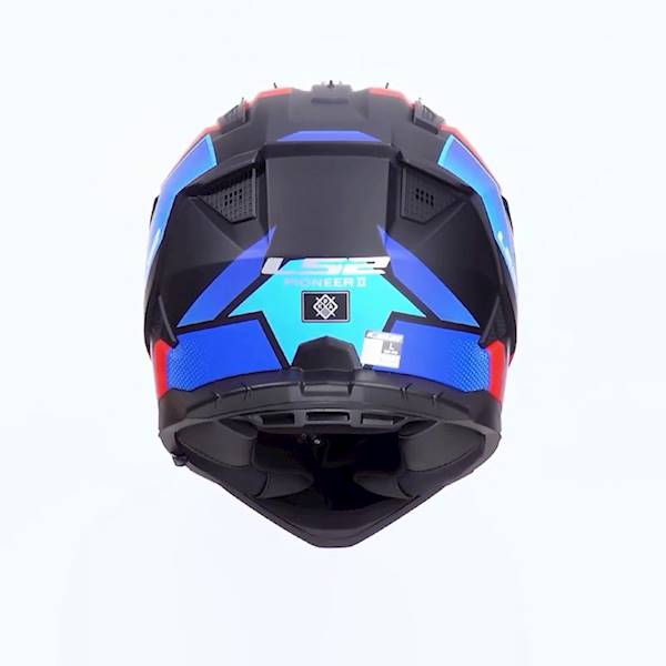 Kask LS2 MX702 Pioneer II Block Black Red Blue 3XL