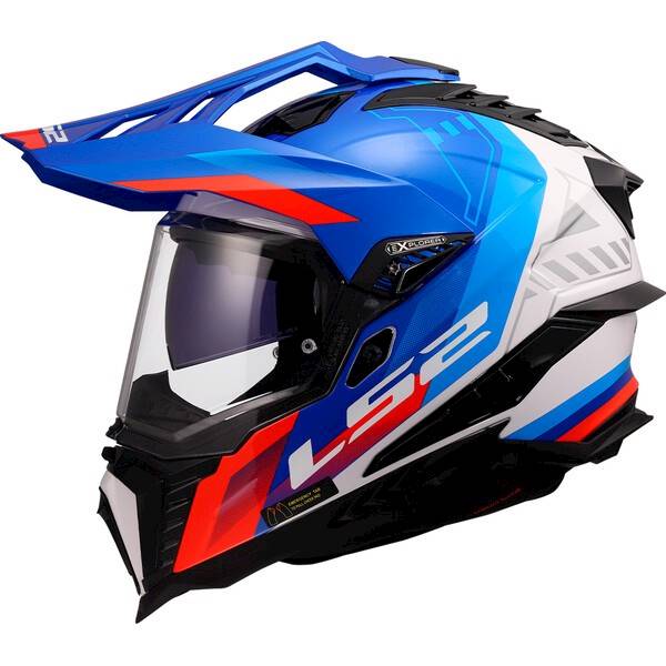 Kask LS2 MX701 Explorer Hexa White Blue Red S