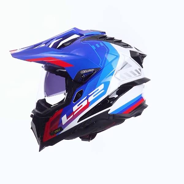 Kask LS2 MX701 Explorer Hexa White Blue Red S