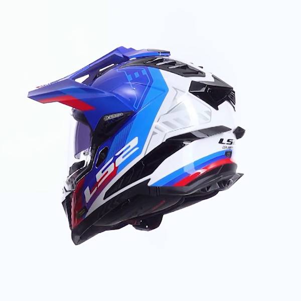 Kask LS2 MX701 Explorer Hexa White Blue Red S