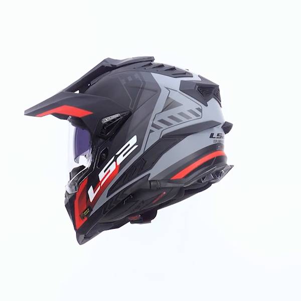 Kask LS2 MX701 Explorer Hexa Black Red Grey L