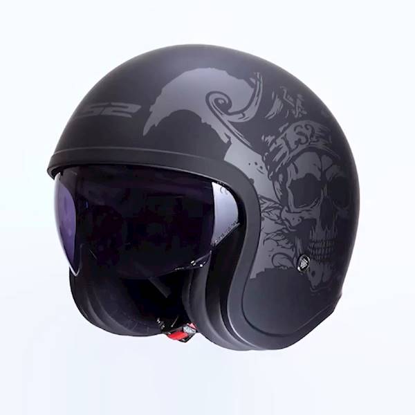 Kask LS2 OF599 Spitfire II Willy Black Grey S