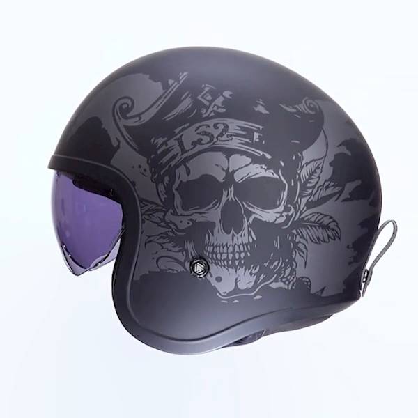 Kask LS2 OF599 Spitfire II Willy Black Grey S