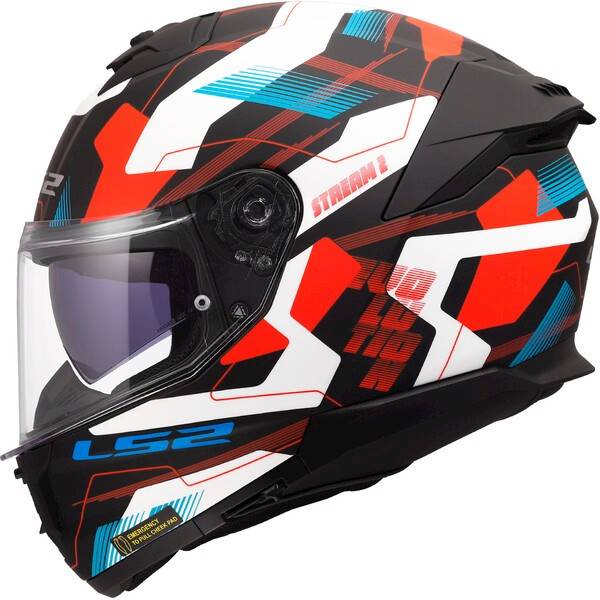 Kask LS2 FF808 Stream II Mika White Blue Red XXL