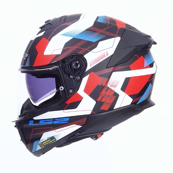 Kask LS2 FF808 Stream II Mika White Blue Red XXL