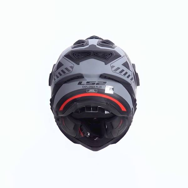 Kask LS2 MX701 Explorer Hexa Black Red Grey S