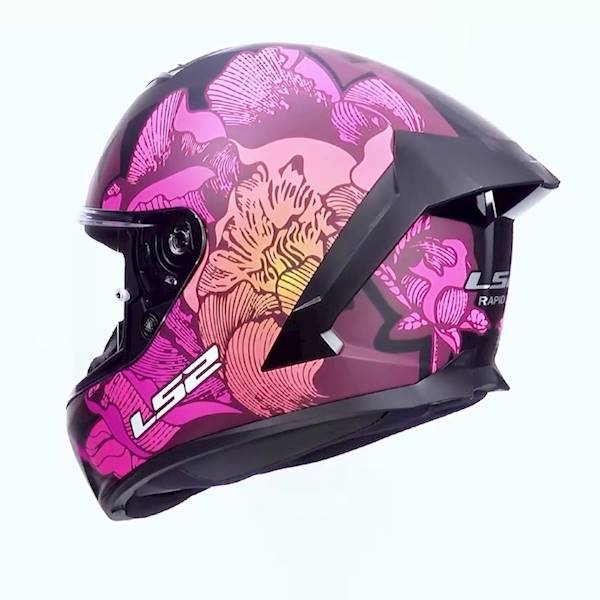Kask LS2 FF820 Rapid III Poppies II Black Pink M