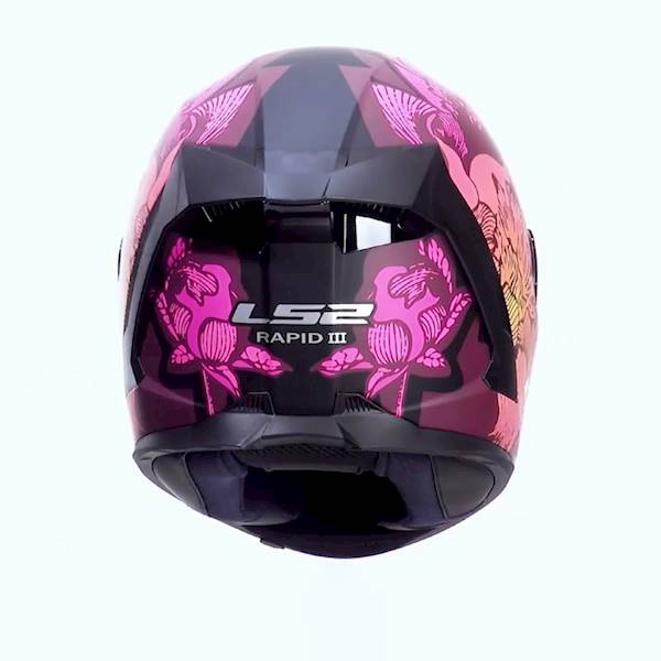 Kask LS2 FF820 Rapid III Poppies II Black Pink M