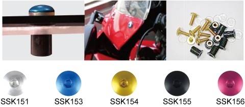Śrubki do owiewki szyby motocykl KEITI niebieskie