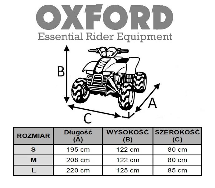 OXFORD POKROWIEC NA QUADA AQUATEX ATV ROZ L