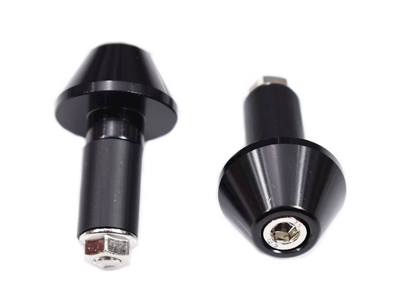 Końcówki kierownicy czarne 13 mm