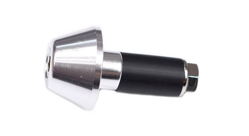 Końcówki kierownicy srebrne 13 mm