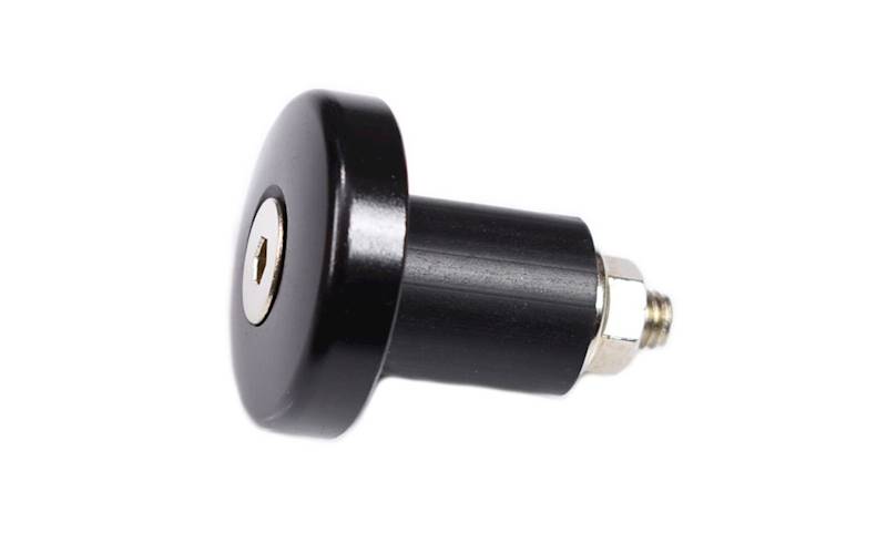 Końcówki kierownicy czarne 17 mm