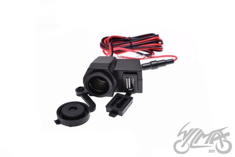 GNIAZDO ZAPALNICZKI + USB MOTOCYKL SKUTER ATV