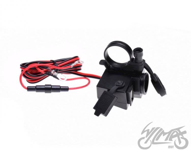 GNIAZDO ZAPALNICZKI + USB MOTOCYKL SKUTER ATV