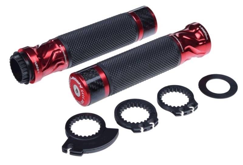 MANETKI MOTOCYKLOWE LEOSHI 655A CZERWONE