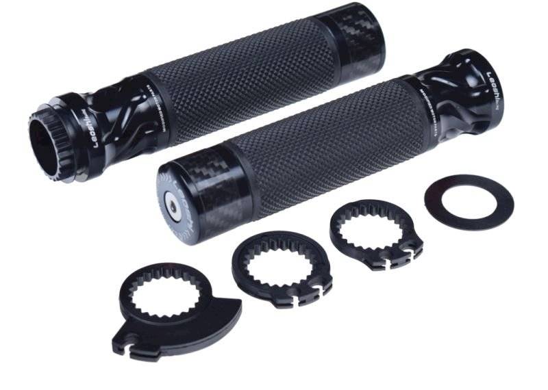 MANETKI MOTOCYKLOWE LEOSHI 655A CZARNE