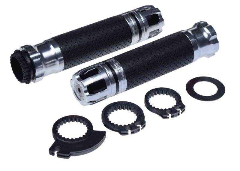 MANETKI MOTOCYKLOWE LEOSHI 658 SREBRNE