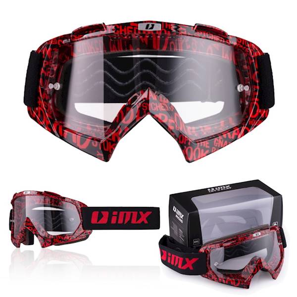 Gogle IMX MUD Graphic Red/Black Cross/ATV