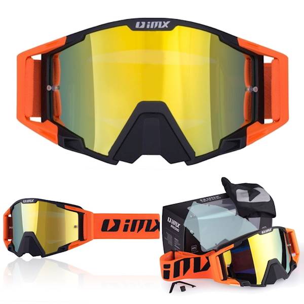 Gogle IMX SAND Black/Orange Matt Cross/ATV