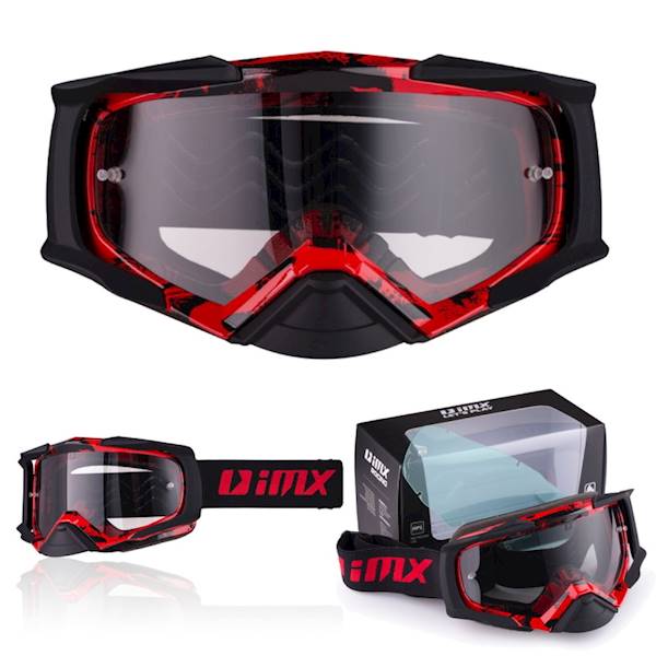 Gogle IMX DUST Graphic Red/Black Matt Cross/ATV